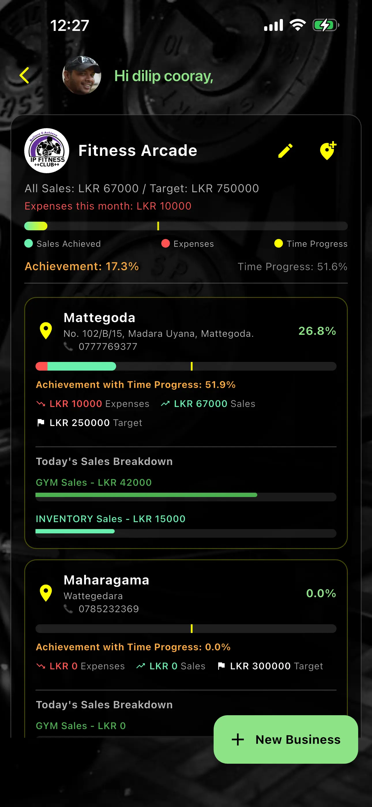 Gym Master App Screenshot